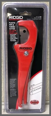 PC-1250 1/8"- 1-5/8" OD PVC Pipe Tubing Cutter CPVC PP PEX PE  Ridgid 23488 - Image 1 of 4