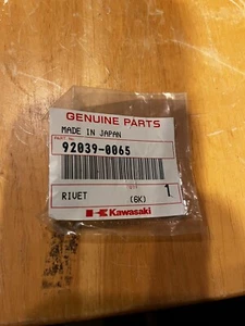 KAWASAKI #92039-0065 RIVET NINJA ZX-6R MODELS (07'-23') NEW GENIUNE OEM - Picture 1 of 3