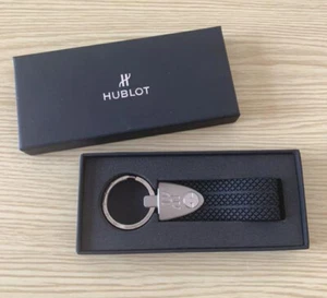 HUBLOT Novità Portachiavi Gomma Nera & Inox Portachiavi con Scatola Super Raro F/S - Foto 1 di 5