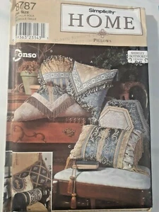 Pillow Roll Barrel Toss Botsford Simplicity Sewing Pattern 8787 Partially Cut - Picture 1 of 5