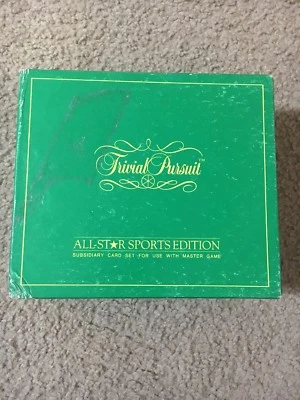 Trivial Pursuit All Star Sports Edition Subsidiary Card Set For Board Game Nice! - Image 1 of 4