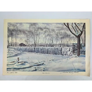 Michael DuVal Finnell Elkhorn's Winter Love Signed Print 76/100 Artist Proof '77 - Picture 1 of 13