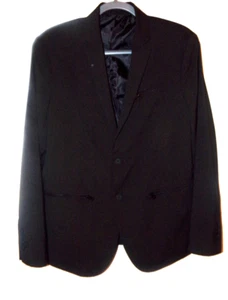 REACTION KENNETH COLE SZ.S/40, BLACK NYLON JACKET-BLAZER - Picture 1 of 12