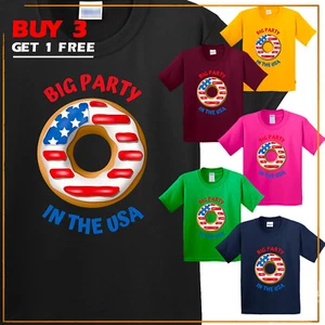 Party In The USA 4th Of July Independence Day kid's T Shirt New USA Graphic Gift - Picture 1 of 14