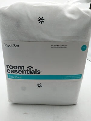 Room Essentials Full Size Sheet Set White/Black  - Image 1 of 4