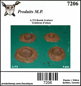 Produits MP Bomb Craters 1/72 Scale, Wargames House Diorama # 7206 - Picture 1 of 2