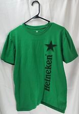 Heineken Green Short Sleeve Graphic Crew Neck T-Shirt Unisex Size Medium 