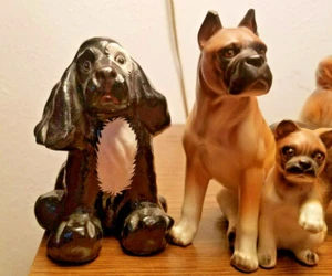 Antique Figurine Dogs SET -- RARE  - Picture 1 of 8