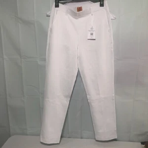 Mary Crafts Pants Women’s Ivory Stretch Lightweight Tapered Leg NWT Size 6 - Picture 1 of 8