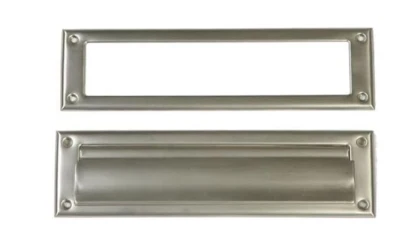 Architectural Mailboxes Steel Mail Slot Accessory, Satin Nickel, MS00SNAM, Satin - Image 1 of 3