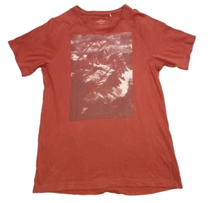 Kathmandu Enact Men's Large Graphic Print T-shirt Red Short Sleeve Cotton - Picture 1 of 5