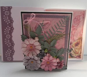Handmade Greeting Card 3D Happy Mother's Or Happy Birthday In Handmade Box - Picture 1 of 6