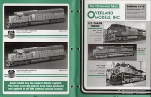 catalogo rivista OVERLAND MODELS MAIL Bulletin 118 1997 USA         E bb - Picture 1 of 2