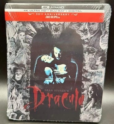 DRACULA (1992) FRANCIS FORD COPPOLA - 4K UHD BLURAY STEELBOOK **NEW & SEALED!** - Image 1 of 4