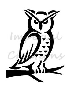 "OWL" Bird Animal Wildlife 8.5" x 11" Stencil Plastic Sheet *NEW* S1