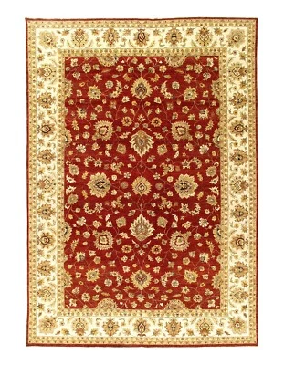 Rust Color Fine Hand Knotted Farahan Design 10' X 14'2'' - Image 1 of 4