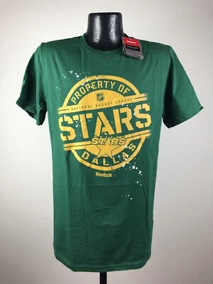 Men’s Reebok Dallas Stars “Property Of” Green Cotton  Short-Sleeve Hockey Tee XL - Image 1 of 4
