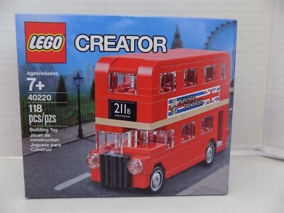 LEGO Creator London Double Decker Bus Red #40220 Miniature 118 Pieces NOS Sealed - Image 1 of 2