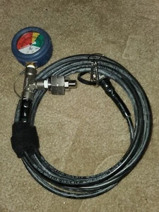 Boston Scientific 40MPA 6000PSI Manometer Ar Druck Test Kupplung Schlauch Swagelok - Bild 1 von 17