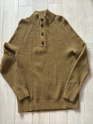 BANANA REPUBLIC Men’s Marled Extra Fine Italian Merino Wool Blend Sweater -Large - Image 1 of 4