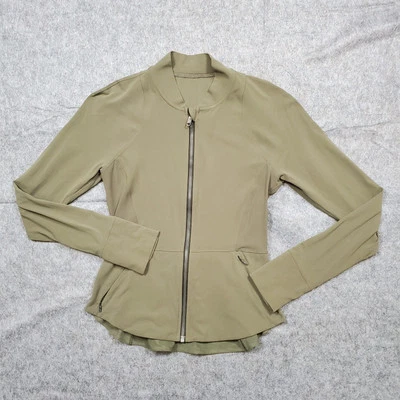 Chaqueta Lululemon para mujer 2? The Ease Cremallera Completa Atletismo Yoga Correr Salvia Elástico Foto 1 de 4