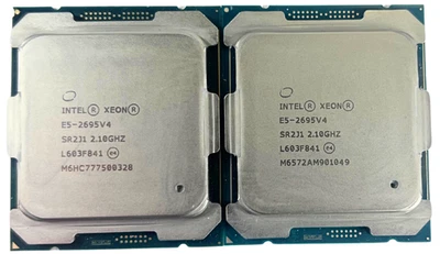 LOT 2x Intel Xeon E5-2695 v4 2.1GHz 18-Core 45MB 120W FCLGA2011 64-bit Processor - Image 1 of 2