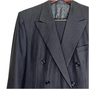 Men's Vintage Doublebreasted Suit Size 42R Pants 34Wx31L Oxxford Clothes - Picture 1 of 17