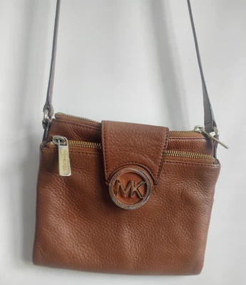 MICHAEL KORS Fulton Acorn Crossbody Shoulder Bag Double Zip Organizer Wallet - Image 1 of 4