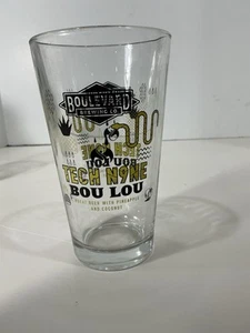 RARE Boulevard Brewing Co. Tech N9NE Bou Lou Pint Glass Kansas City Beer 5” - Picture 1 of 6
