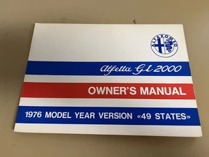 1976 Alfa Romeo - Alfetta GT 2000 - Factory Owner's Manual - Bild 1 von 4