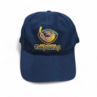 De Colección Atlanta Thrashers Sombrero Para Hombre Azul Marino Acrílico Mezcla de Lana NHL Hockey Gorra Snapback Foto 1 de 4