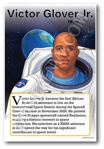 Victor Glover Jr - Astronaut - Biography Poster 18 x 12 inch - Picture 1 of 1