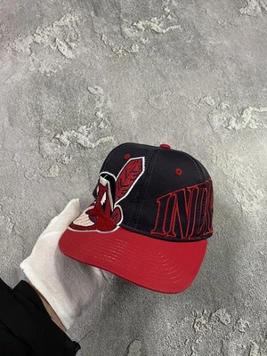 Gorra/sombrero de béisbol de colección de los 90 Cleveland Indians MLB talla única Foto 1 de 4