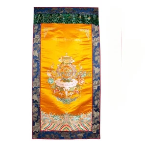 Tenda tibetana per porta casa ricamata a mano porta fortunata divisoria tenda da appendere - Foto 1 di 4