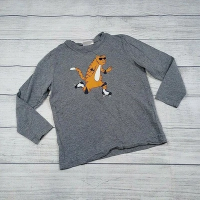 Camiseta manga larga con gráfico de gato Hanna Andersson 5 Foto 1 de 4