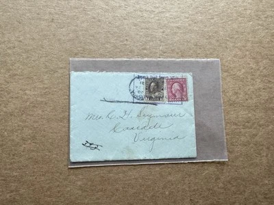 US 1921 Lady-Size Mixed Franking Cover +Canada 3C Admiral +US 2C Washington +ODD - Image 1 of 3