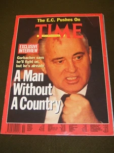 TIME INTERNATIONAL - GORBACHEV FIGHTS ON - Dec 23 1991 - Picture 1 of 1