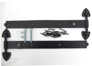 20" Black Reversible Hinges Fittings Included stable - Picture 1 of 2