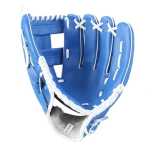 Adult Teenager Baseball Glove Left Hand Softball Sport Traning Gloves Blue Black - Picture 1 of 11