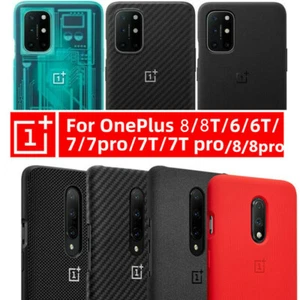 Funda trasera original Oneplus 8T 8 PRO 7T 7 PRO 6T 6 arenisca carbono nailon - Imagen 1 de 28