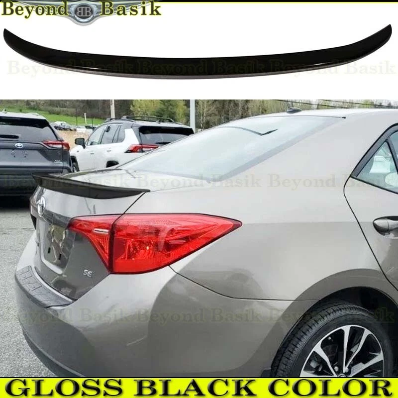 Alerón de maletero estilo fábrica negro brillante para Toyota Corolla 2014-2019 sedán Foto 1 de 4