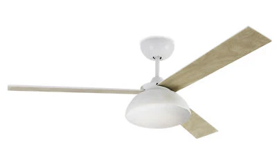 Energy saving Ceiling Fan Remote Control Rodas White Ventilator And Lamp LED - Image 1 of 4
