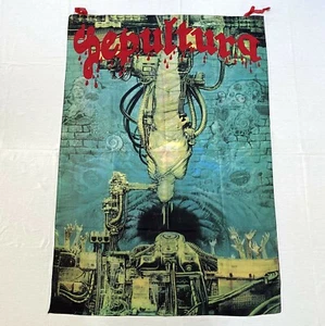 Vintage SEPULTURA CHAOS AD flag - Picture 1 of 1