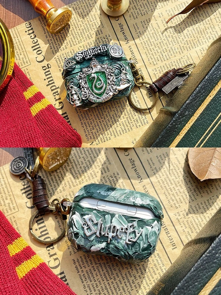 Handmade Harry Potter Themed Cream Glue Earphone Case for AirPods 1/2/Pro - Gift - Image 1 of 1