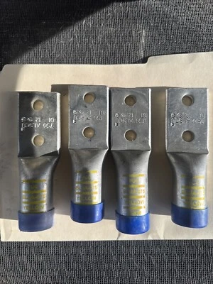 750 AL9CU | Two-hole Aluminum Compression Lug 1/2" Bolt | 750 Lot Of 4 - Image 1 of 3