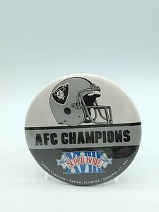 Oakland Raiders AFC Champions Super Bowl XVIII 1984 Large Button  - Bild 1 von 4