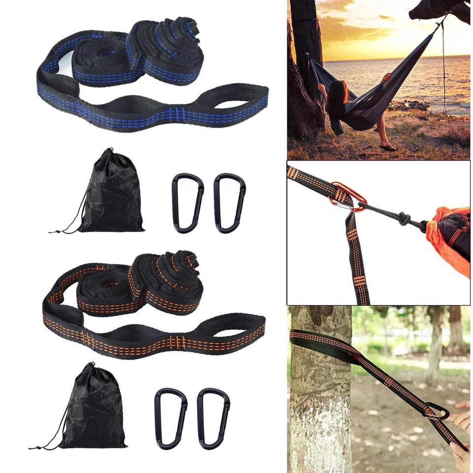 Hammock Straps - Hammock Tree Straps Set 2000+ LBS Heavy Duty 20 Loops &    kit - Image 1 of 1