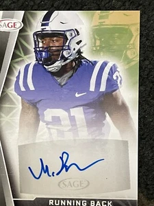 MATAEO DURANT 2022 SAGE Hit RC AUTO BLACk STEELERS - Picture 1 of 2