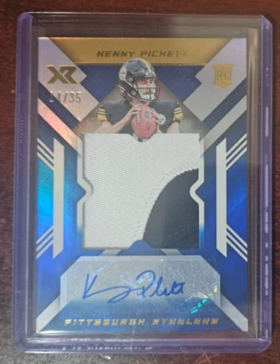 2022 PANINI XR KENNY PICKETT ROOKIE XL BLUE PATCH AUTO RC /35 - Image 1 of 2
