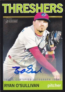 RYAN O'SULLIVAN 2013 TOPPS HERENCIA LIGA MENOR NEGRO CERTIFICADO 18/50 - Imagen 1 de 1